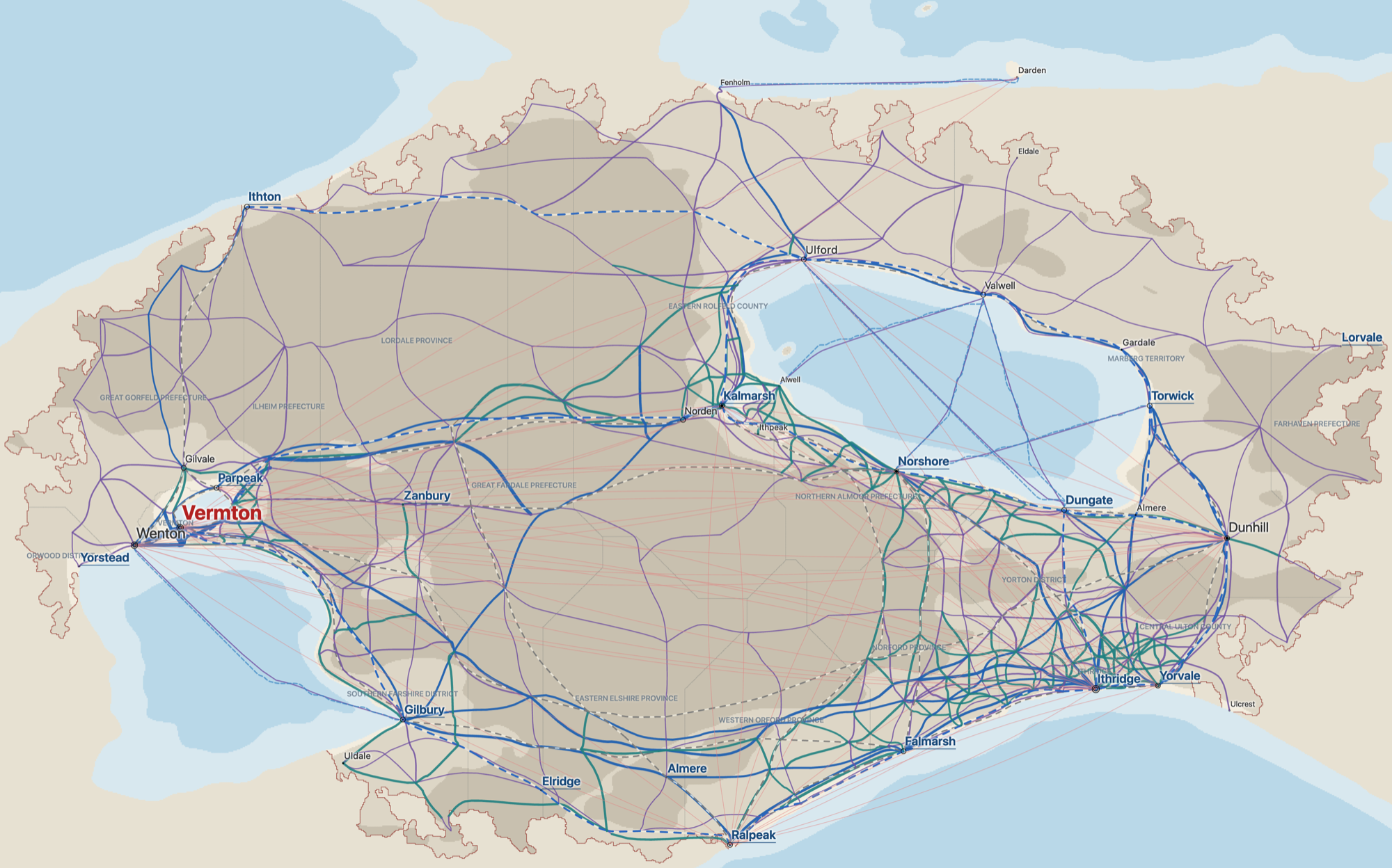 An exported full-country map of the Principality of Vermark.